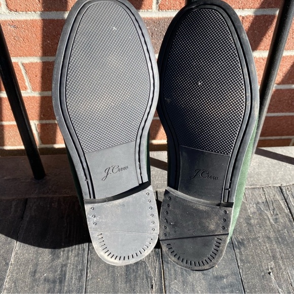 J. Crew Winona suede loafers Green Suede Loafers - Picture 7 of 10